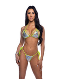 2PC Metallic Foil Bikini Set