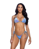 Sequin & Velvet Bikini Set