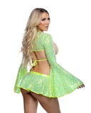Sequin Bell Sleeve Shrug