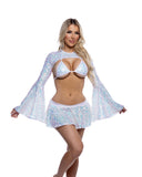 Sequin Bell Sleeve Shrug