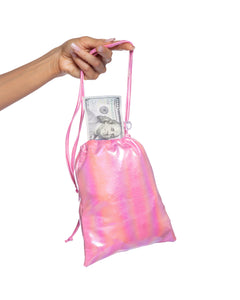 6729 - Metallic Iridescent Money Bag