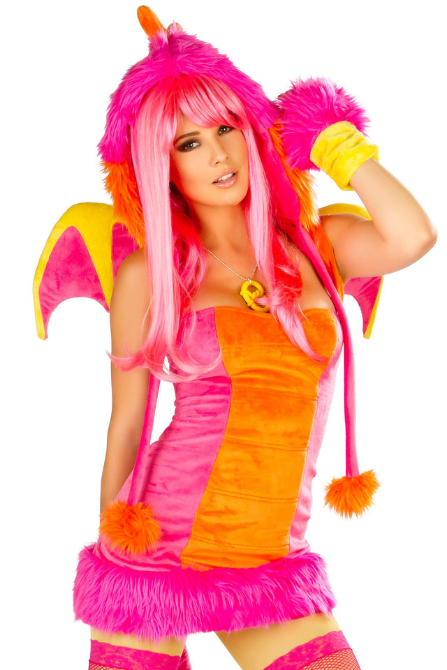 CS150 - Pink Drag Costume *Dress with Tail*