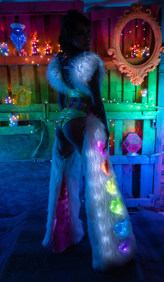 Rainbow Heart Light-Up Chaps