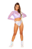 FF394 - Long Sleeve Mesh Top