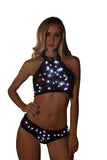 FF464 - Light Up Sequin Star Mesh Shorts