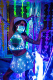FF545 - Light-Up Sequin Skater Skirt