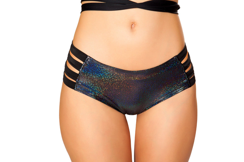 FF923 - Metallic No Seam Strappy Shorts
