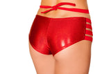 FF923 - Metallic No Seam Strappy Shorts