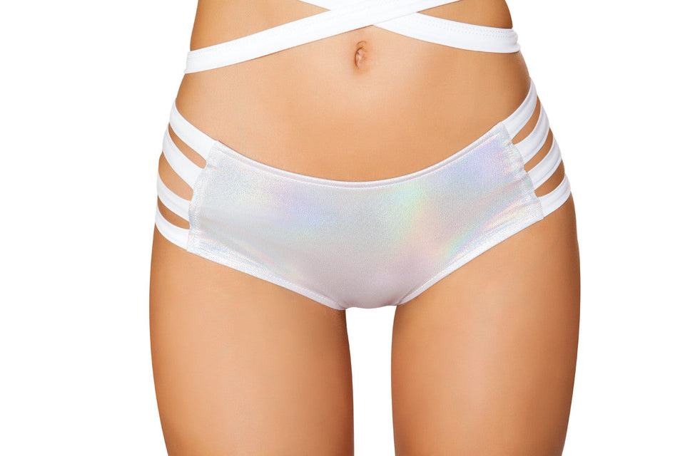 FF923 - Metallic No Seam Strappy Shorts