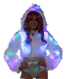 CL524 - Light-Up Hooded Cropped Jacket