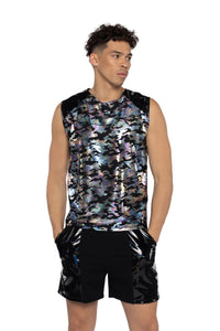 JR156 - Two-Tone Men's Sleeveless Shirt