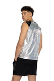 JR156 - Two-Tone Men's Sleeveless Shirt