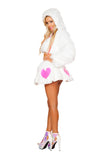 RB301 - Light-Up Pink  White Shag Skirt***40% OFF***