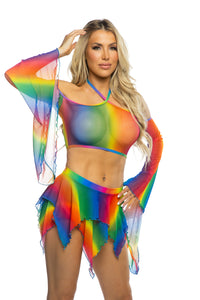 JR214 -  Mesh Flow Skirt