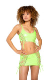 JR204 - PVC Lace-Up Top