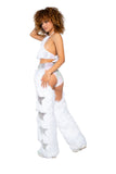 Light-Up Faux Fur/Glitter Vinyl Star Chaps