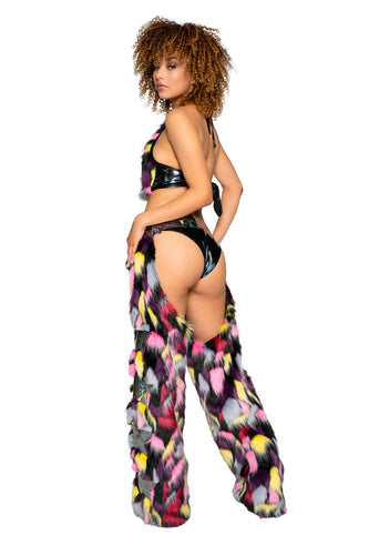 JR228 - Holographic PVC Short