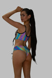 Reflective Lace-Up Mini Short