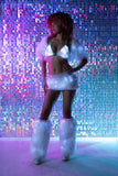 JR233 - Light-Up Faux Fur Triangle Top