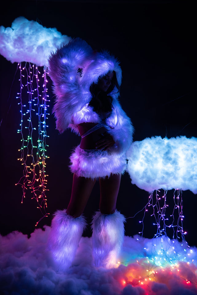 FF427 - Light-Up Faux Fur Skirt