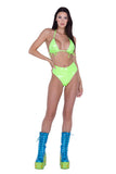 FE310 - PVC Lace-Up Triangle Top