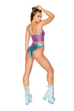 FF181 - HOLOGRAPHIC COATED MESH TANK