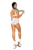 FF265 - HOLOGRAPHIC HIGH-WAIST SHORT