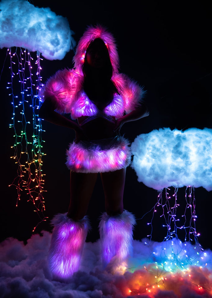 FF427 - Light-Up Faux Fur Skirt